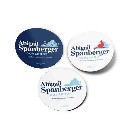Spanberger For Governor Sticker Set